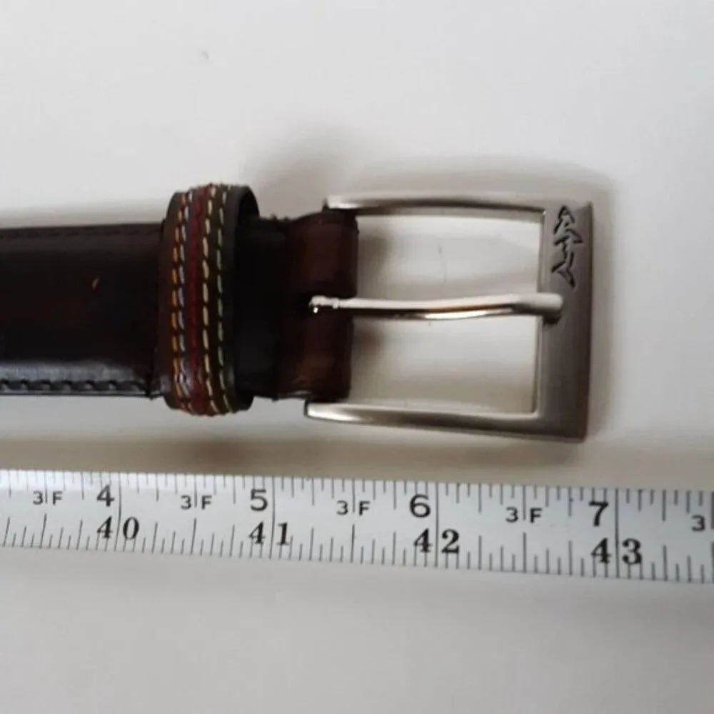 Greg Norman Brown Leather Belt size 36